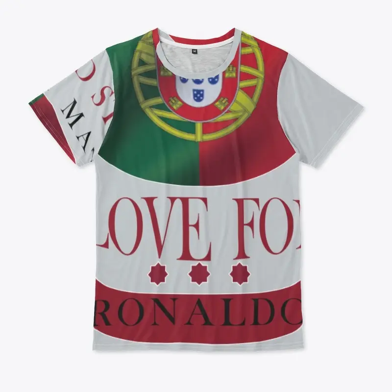 Sports T shirt with Ronaldo -flag 